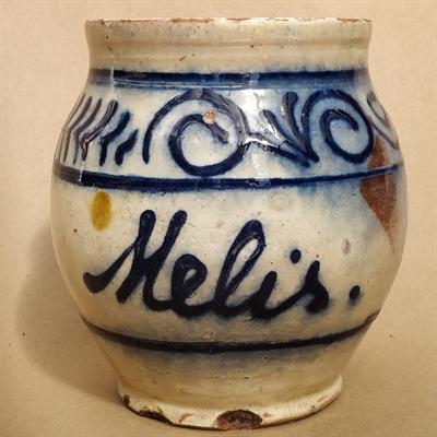 antik keramik melis krukke gammelt dansk lertøj.
